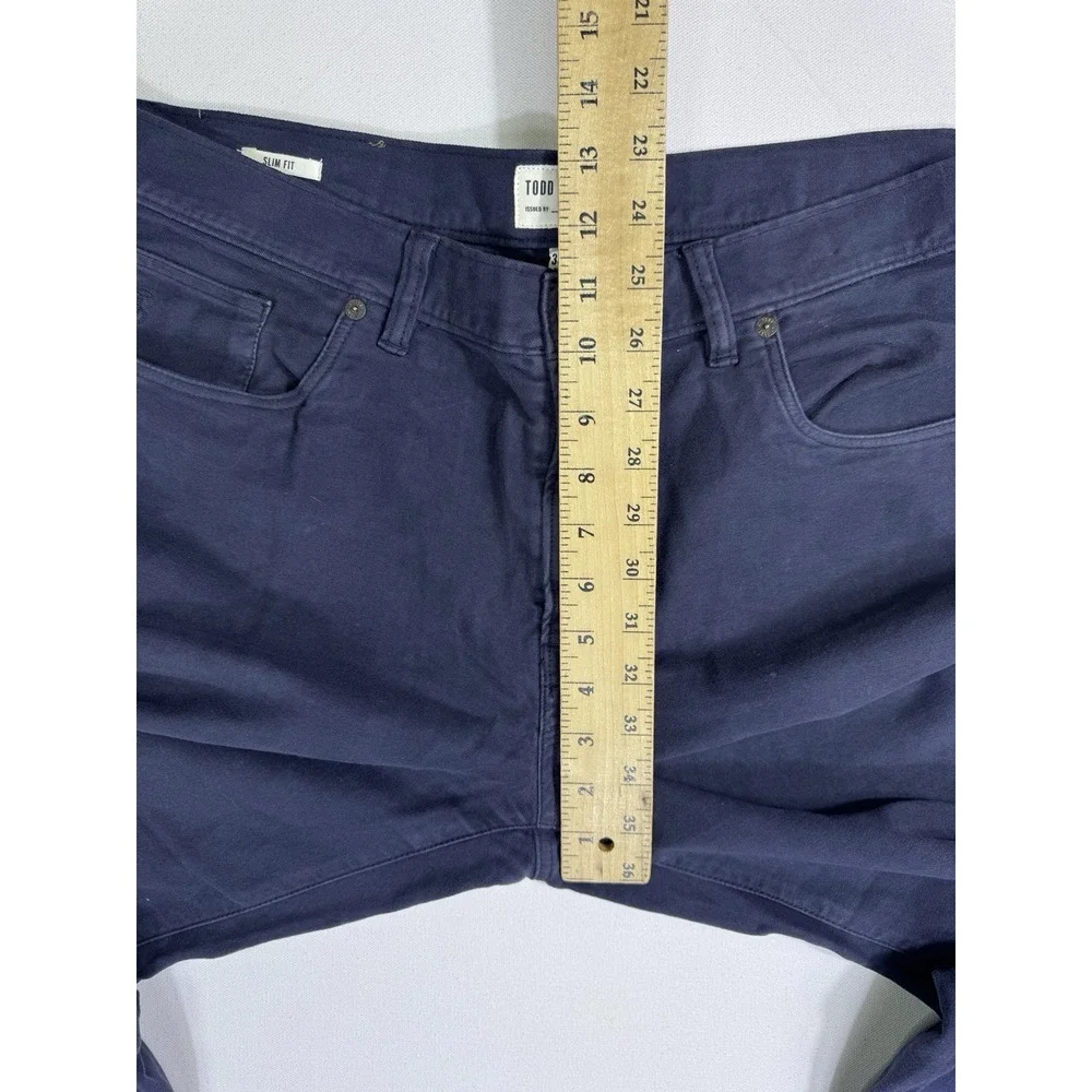 Todd Snyder Pants Men's 33x32 (35x29) Slim Fit Blue Smart Money Modern